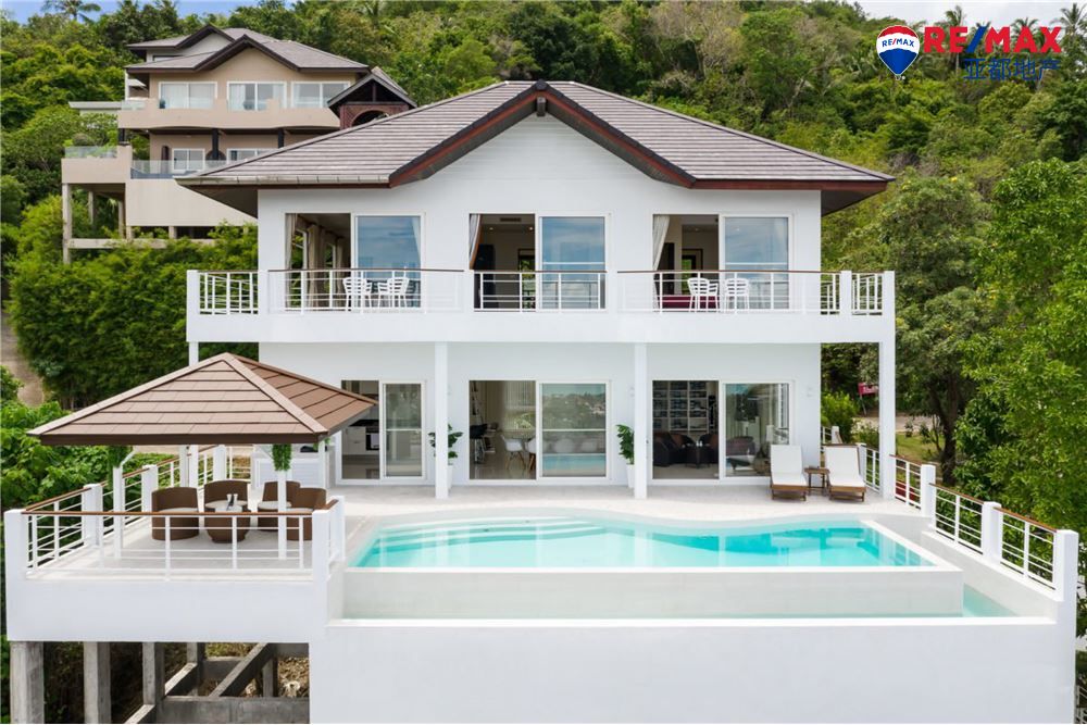 苏梅岛4卧3卫420平方米豪华生态别墅 4 Bedroom Villa in Bophut, Koh Samui - Sea views from every Room