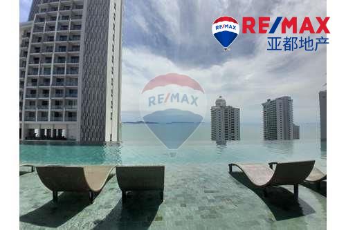 芭提雅旺阿玛特里维埃拉海景公寓27平方米1卧1卫出售 One Bedroom Apartment with Sea View at Riviera Wong Amat Beach!